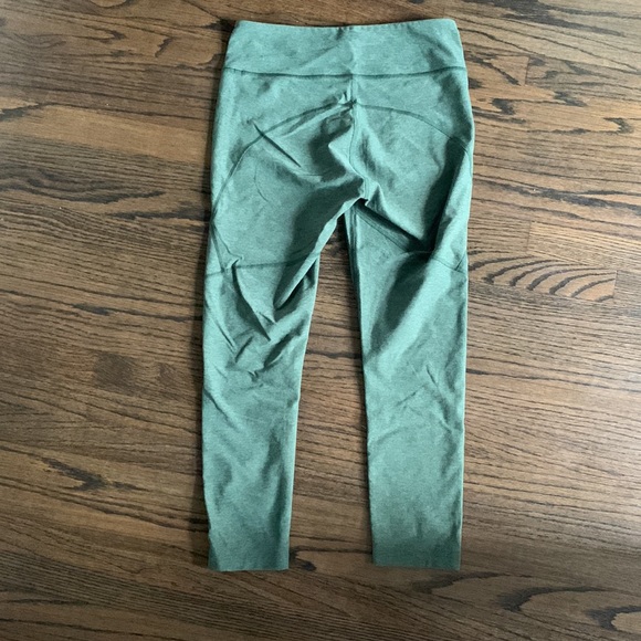 Outdoor Voices ¾ Warm-Up Crop Leggings, Activewear, Hunter Green - Picture 3 of 4